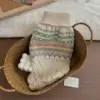 New Winter Beige Green Stripe Dog Pet Sweater for Warm Christmas New Year Clothes Wear for Small Medium Puppy Pet 4