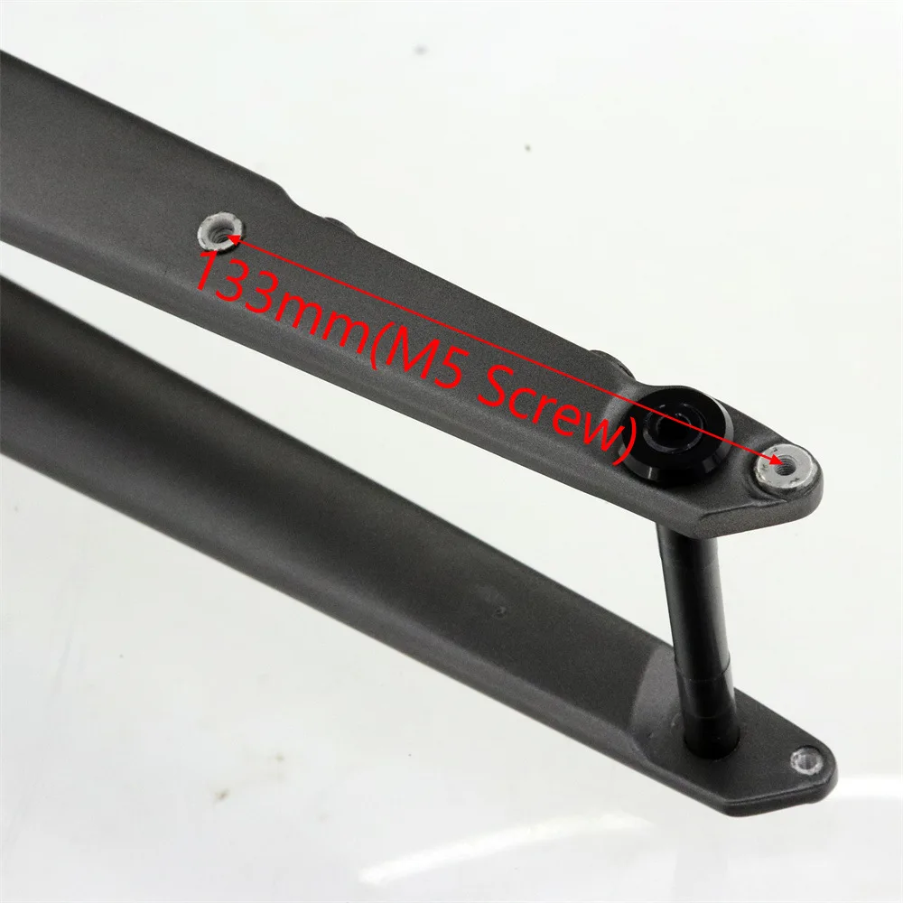 700*45C Carbon Gravel Road Bike Front Fork Internal Routing