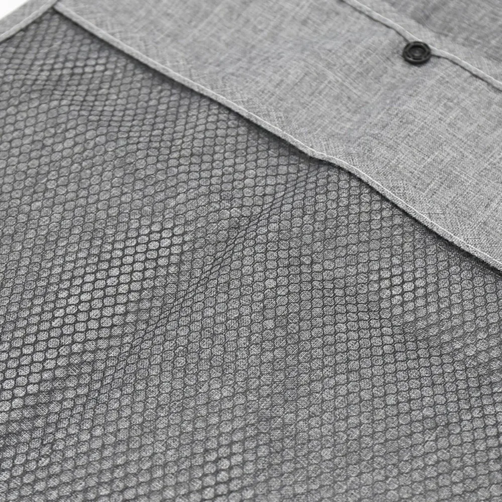 2Pcs Multifunctional Baby Stroller Mesh Bags Hanging Bag Double Pockets Carriage Pram Storage Bag Perspective Large Capacity