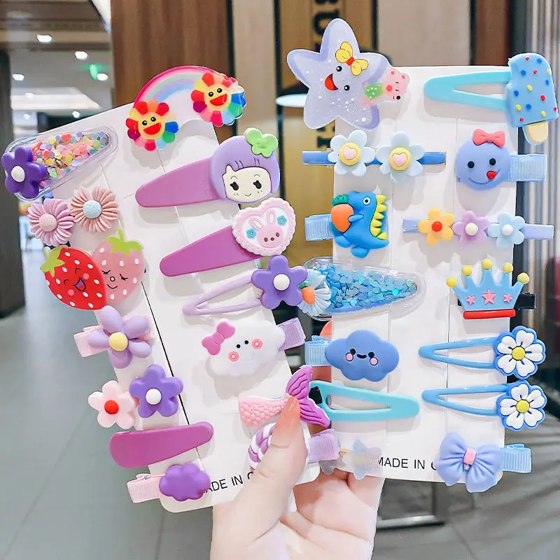 14 Pz Accessori Per Capelli Ragazze Coreano Barette Cheveux Lacos De Cabelo Infantil Artiglio Clip Carino Farfalla Pcotes Archi Haar Schmuck