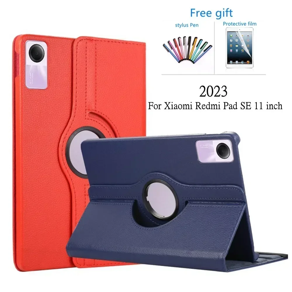 Capa Tablet de Couro para Xiaomi Capa para Redmi Pad se 11 Rotação 360 Graus 2023