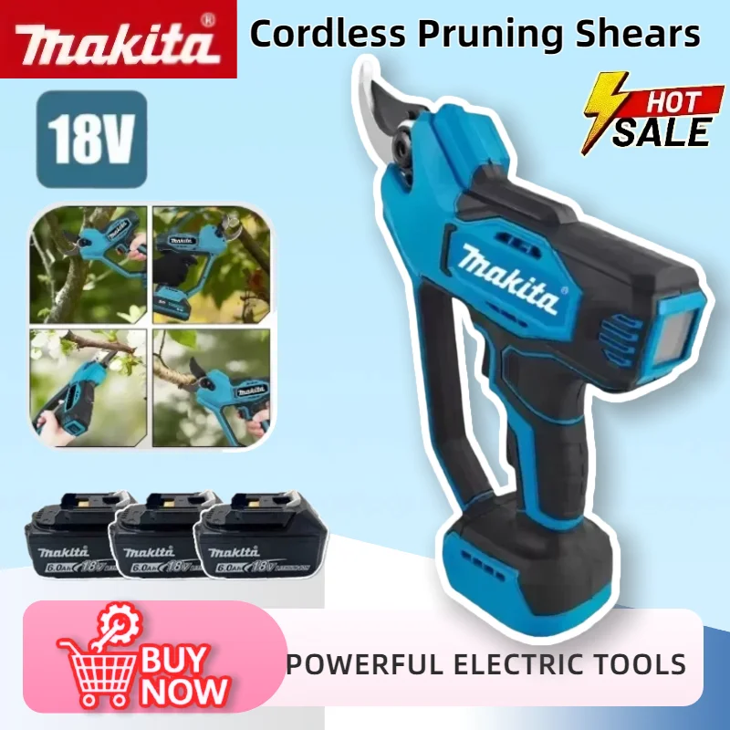마키타 무선 전지가위 전기 가지치기 가위 브러시리스 고출력 커터 마키타 18V 배터리용 전동 공구