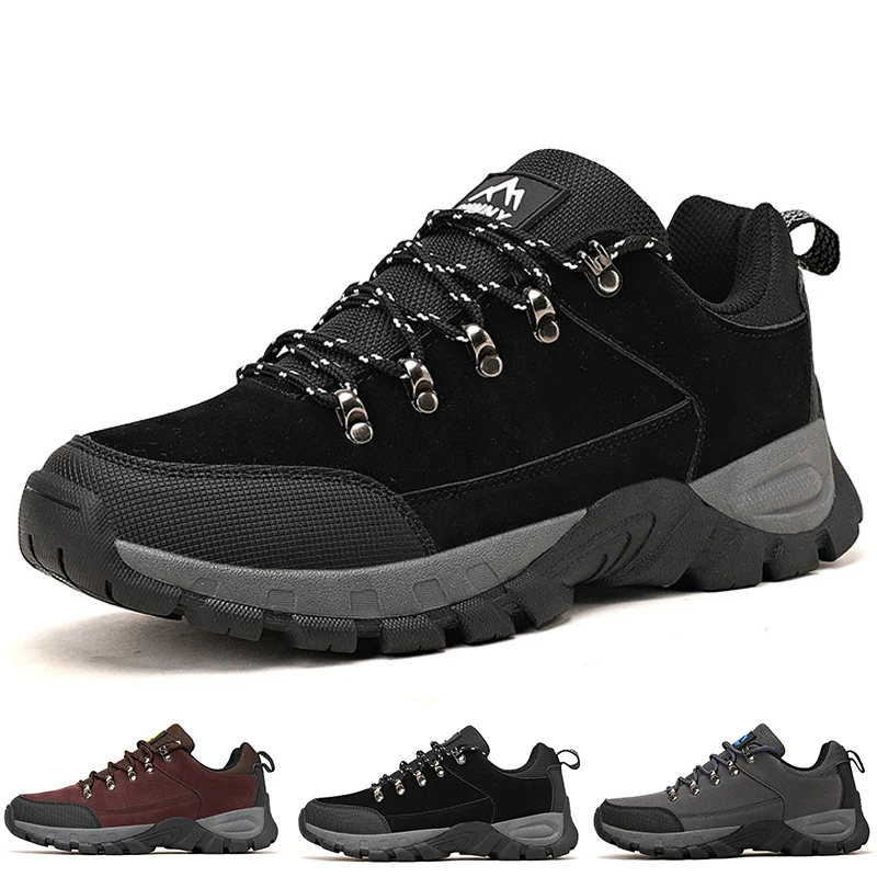 

2022 New Waterproof Hiking Shoes Men Lace-Up Sneakers Outdoor Jogging Shoes Camp Hiking Fishing Casual Shoes Free Shipping 30-45