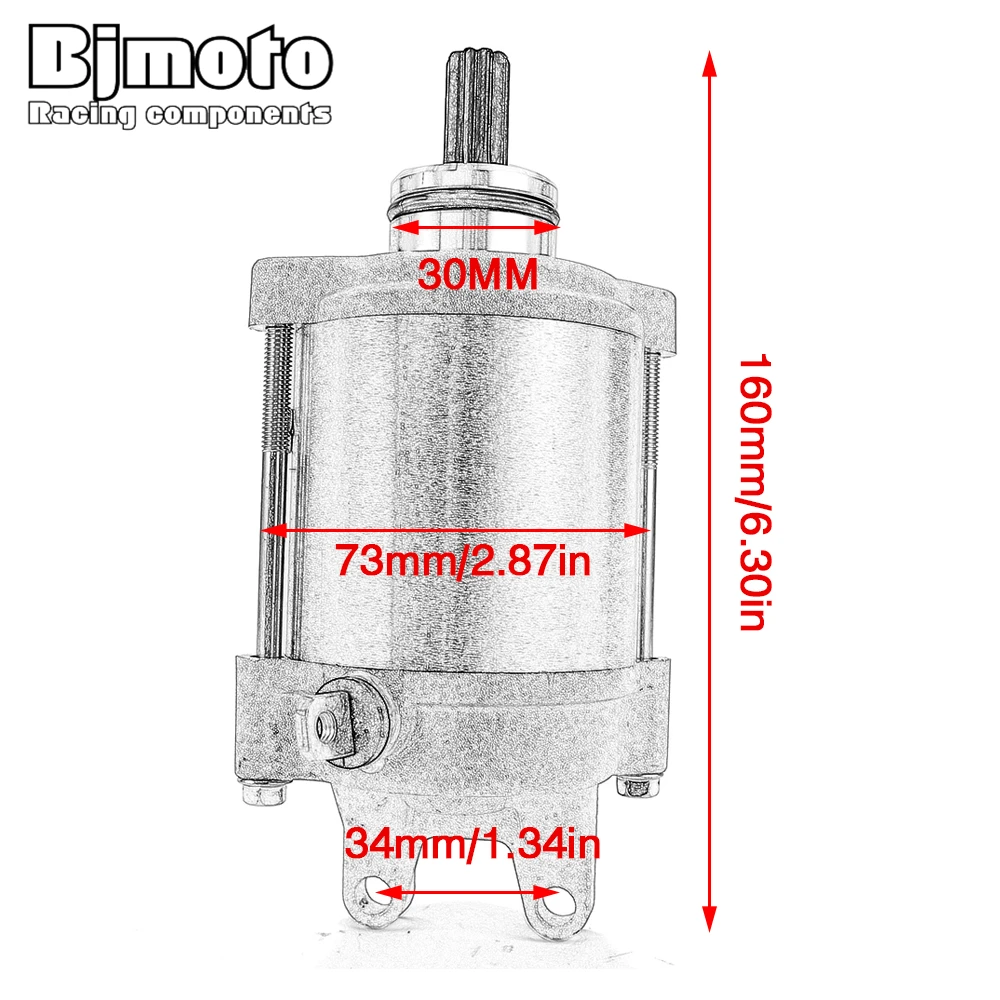 Motorino di avviamento per MV Agusta F4 F4R F4RR F4RC Brutale F3 Rivale Stradale Brutale Dragster Turismo Veloce 800 675 910S 910R 920 - immagine 6