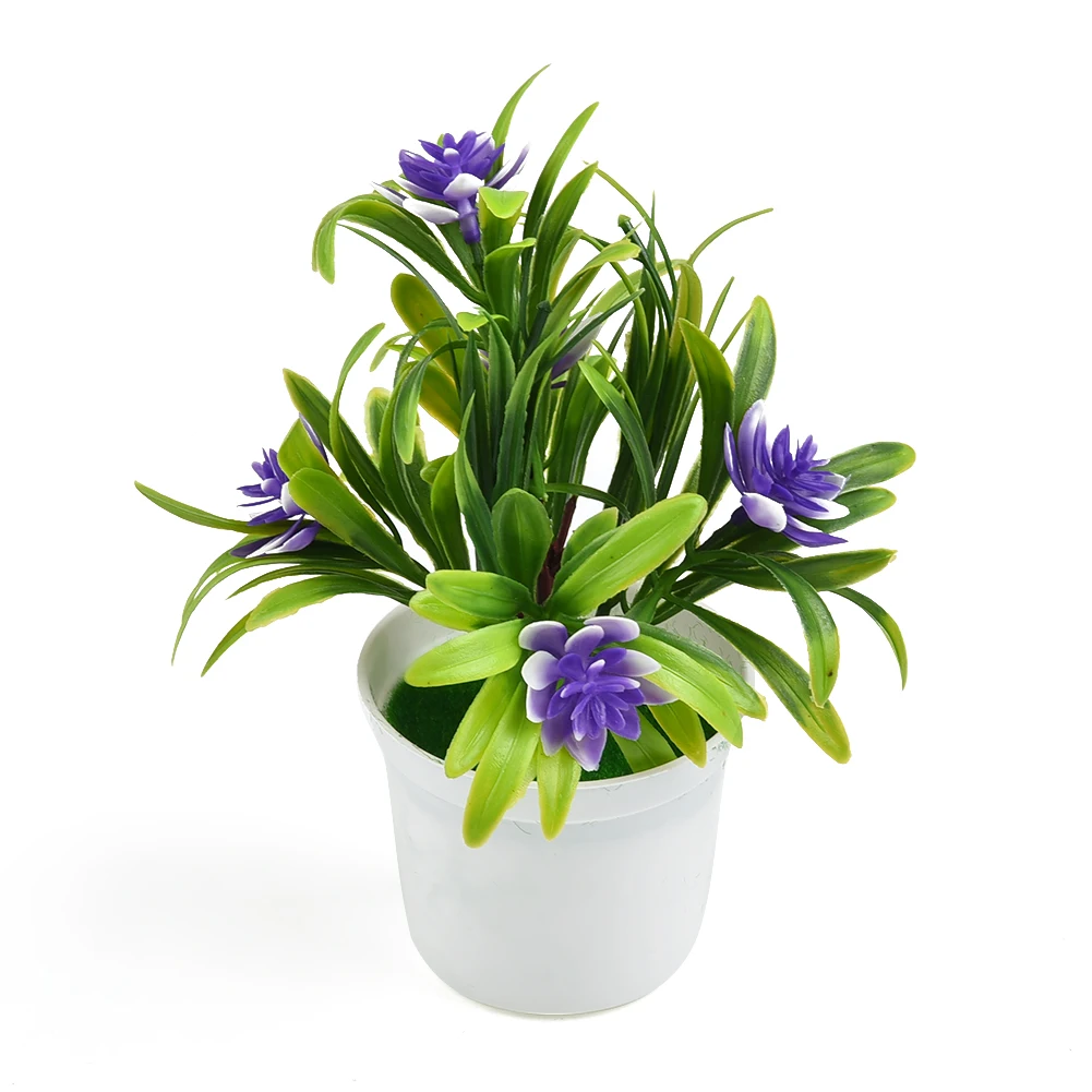 Künstliche Topfpflanzen Simulierte Blumen Blumentopf Außengarten Tischdekoration Raumornament Bonsai Heimdekoration – Detail 25