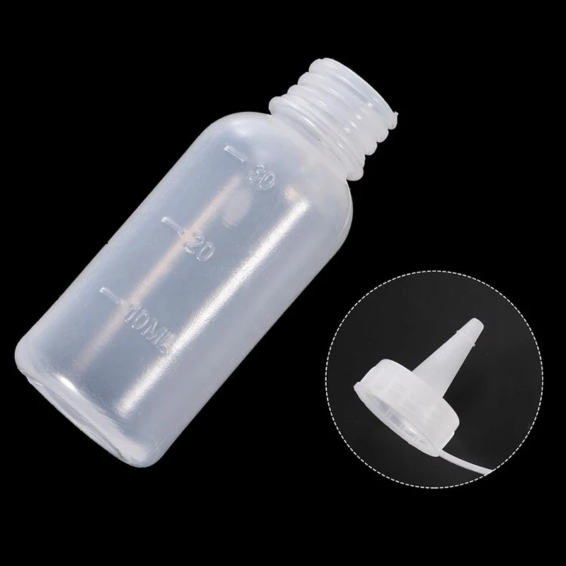 CQMF-1 Oz Precision Applicator Bottles, 8Pcs 30Ml Needle Tip Squeeze Bottle Small Squeeze Bottles Mini Needle Bottle Caps 4