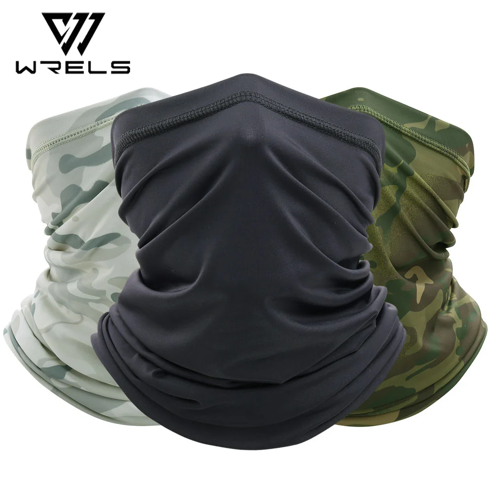Summer Tactical Bandana Camo Breathable Cycling Hunting Face Mask Running Hiking Skiing Sports Neck Gaiter Scarf Bicycle Men