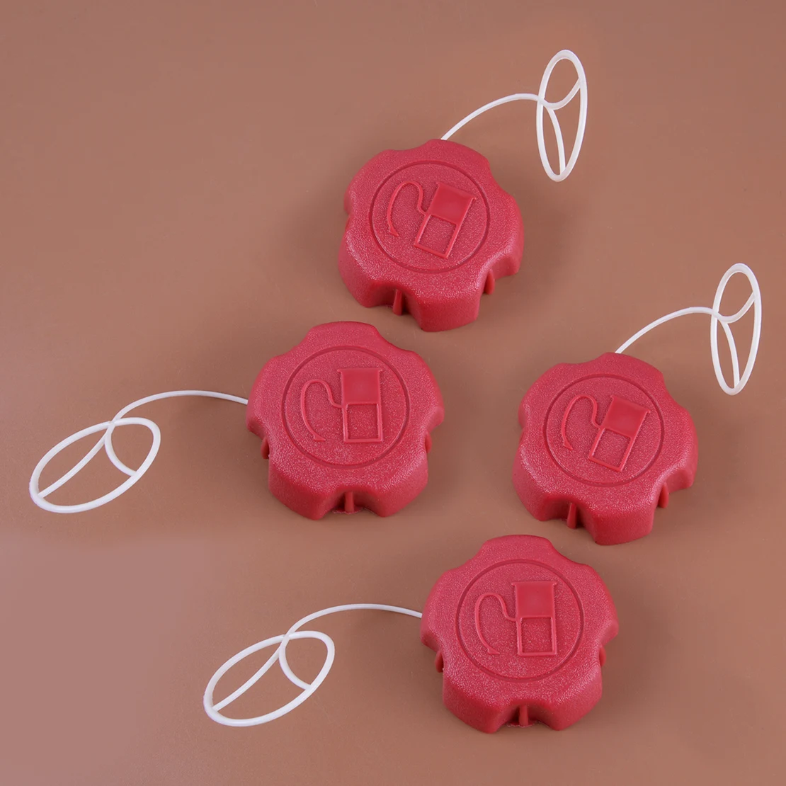 4Pcs Tank Lid Red Fit For Scheppach Mp 99-42 Lawn Mower With T375 T475 T575 Engines New