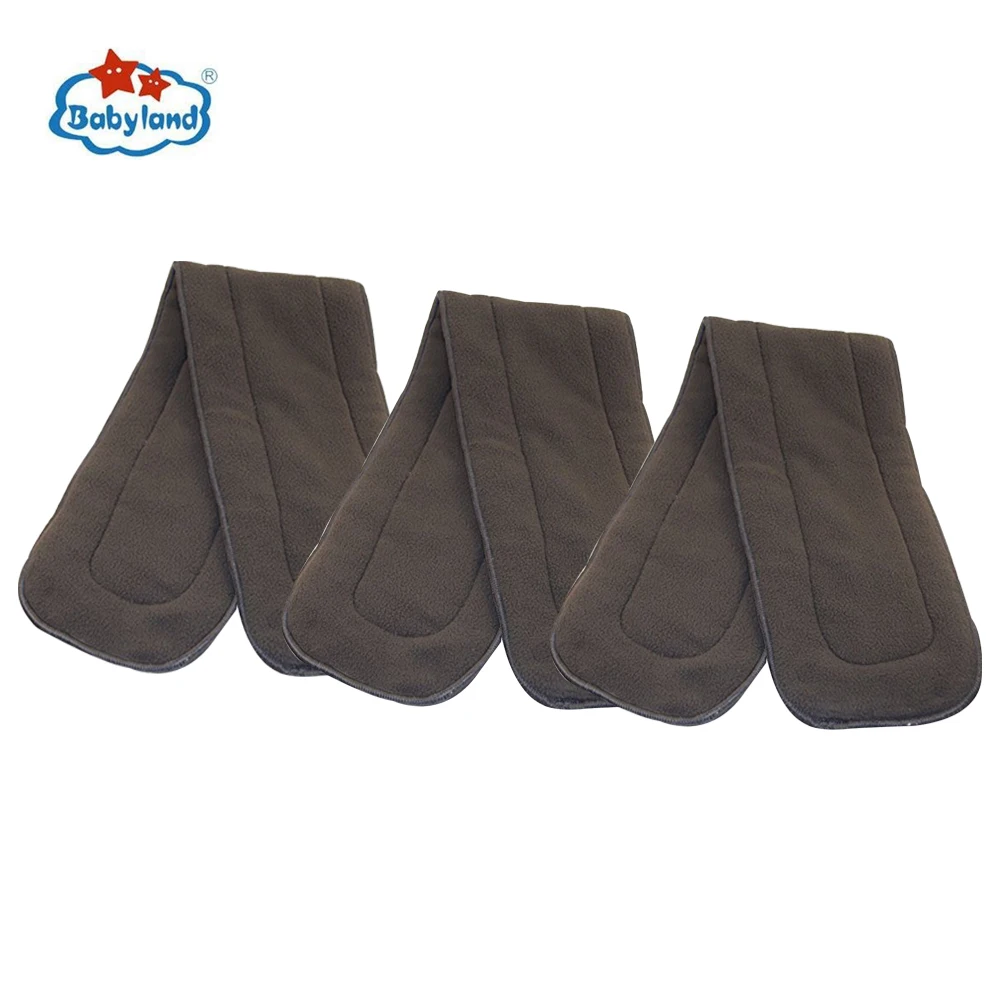 Babyland Adult Diaper Insert My Choice Adult Bamboo Charcoal Absorbents 4-Layers For Adult Pocket Diapers Bamboo Carbon Linners