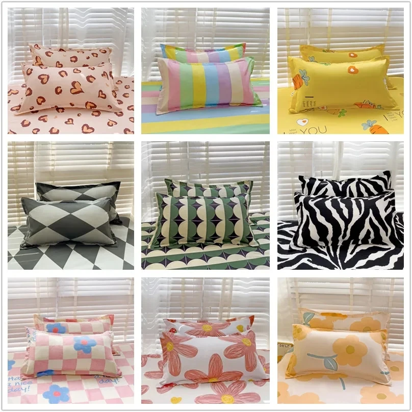 2 Federe Per Cuscini Rettangolari 50x30 Cm Con Stampa Floreale - Morbide E Ipoallergeniche Per Divano E Letto