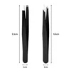 1PCS Flat Slant Tip Head Eyebrow Tweezers Portable Hair Beard Trimming Tools Stainless Steel Eyelashes Makeup Clip Accessories 6