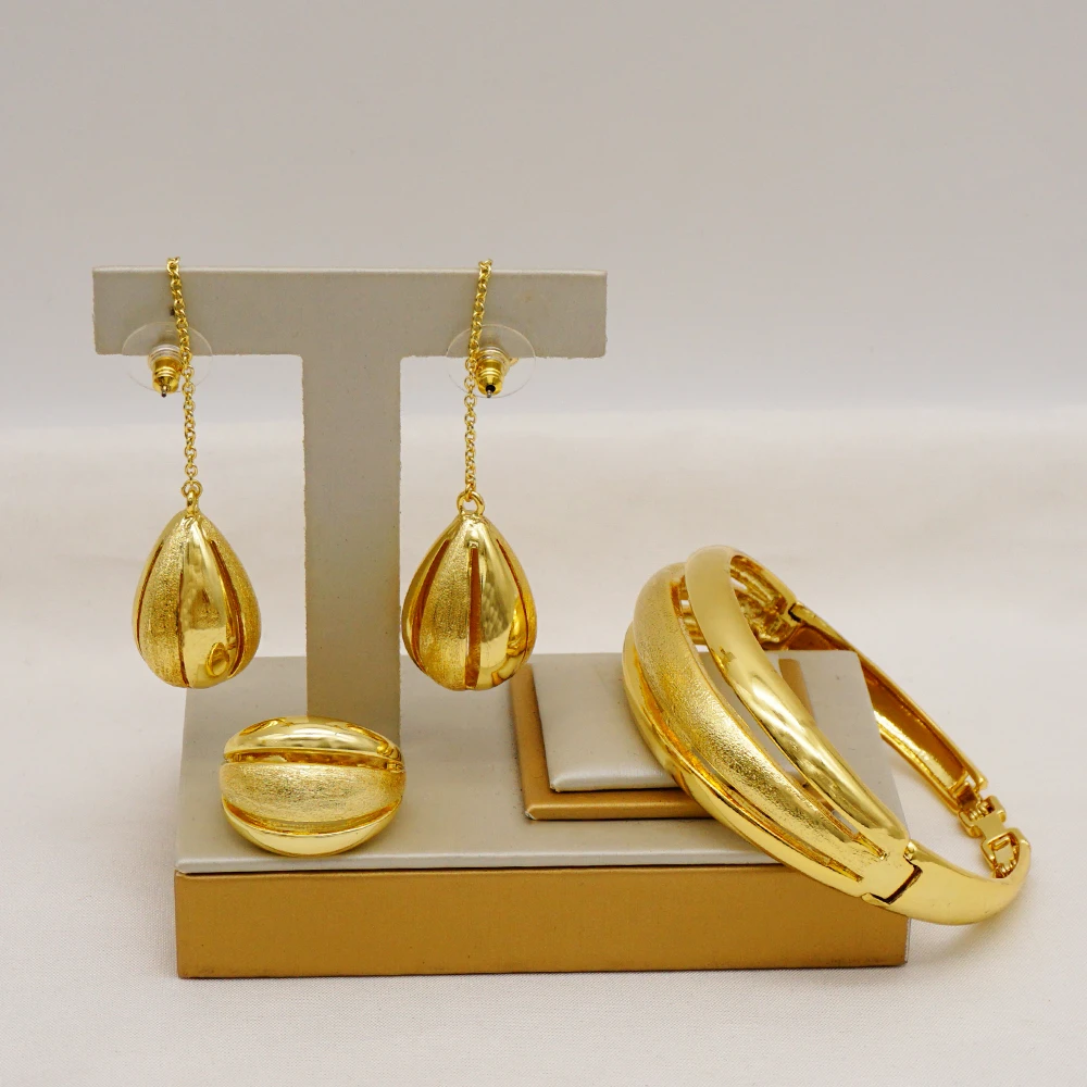 verslag doen van Belangrijk nieuws Veel gevaarlijke situaties Latest Design Brazilian Gold Ladies Bracelet Earrings Ring Jewelry Set  Brazil Luxury Banquet Jewellery - Jewelry Sets - AliExpress