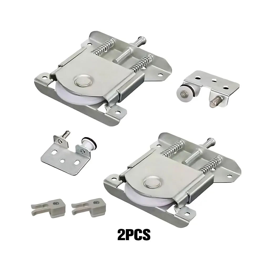 Set Of 2 Metal Sliding Door Guides Rollers Durable And Sturdy Humanized Easy Assembly Adjustable 2a sliding door rollers