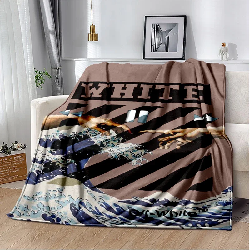 

3D Printing O-Off Fashion White Soft Comfortable Blanket Home Decorate Bedroom Living Room Sofa Blankets For Beds Gift