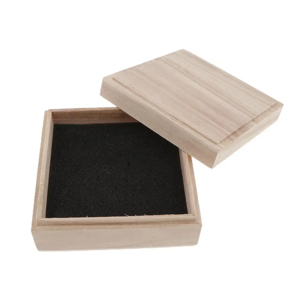 Square Wooden Box, Wooden Box with Lid, Casket, Storage Box, , Box