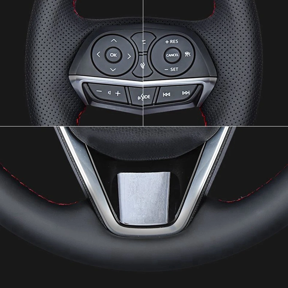 Coprivolante In Pelle Premium Per Mazda 3, 6, CX-50 – Design Sportivo, Antiscivolo, Nero