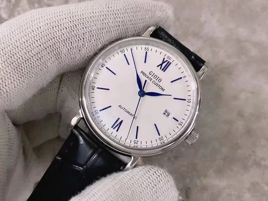 

Luxury New Men Automatic Mechanical Watch Portofinos Style Watches Stainless Steel Black Leather Sapphire Glass 40mm