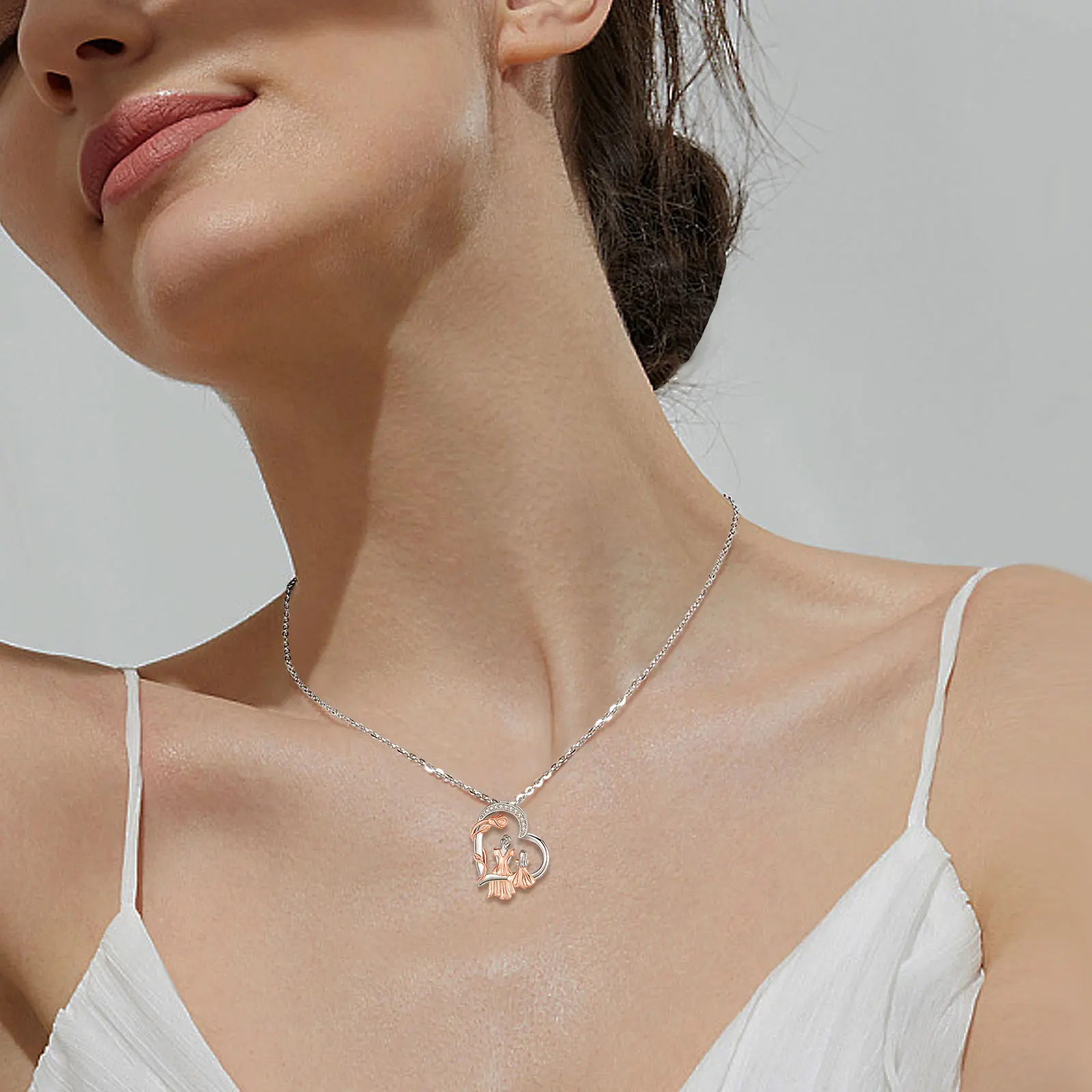 Bloom of Love Mother-Daughter Necklace - Image 2