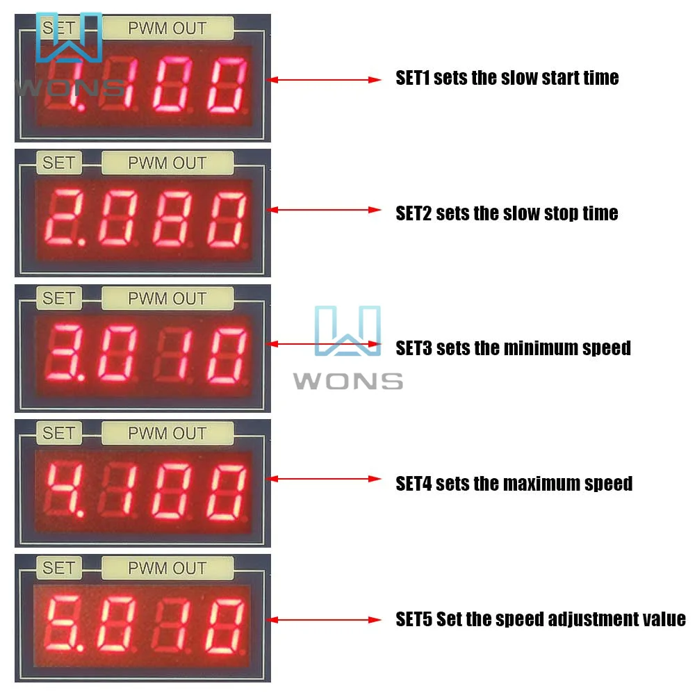 고출력 PWM DC 모터 속도 컨트롤러, DC 12V-80V, 디지털 디스플레이, CCM6DS-K 모터 속도 컨트롤러, 30A