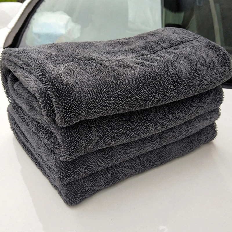 Microfiber Towel 1200GSM/600GSM Double-Sided Super Absorbent Car Wash Cleaning Cloth Scratch Proof Soft Lint