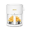Glass Air Fryer Countertop Oven 360Crispy Technology 3 Quart White Stain Resistant Non-Toxic Easy Clean Fast Cooking Mini Fryer 1