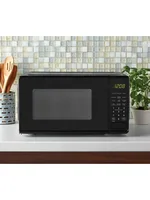 *0.7 cubic foot desktop microwave oven, 700 watts, black LED display screen, kitchen timer, household desktop microwave oven 2
