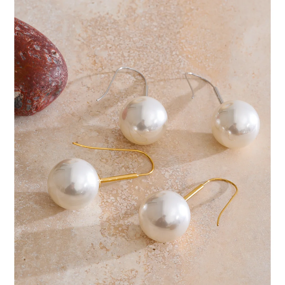Yhpup Round Drop Earrings Women