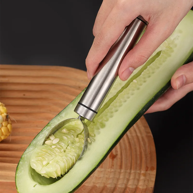 3 Sizes Manual Fruit Splitter for Mango Cantaloupe Watermelon Fruit Separator Multi-purpose Peeler Stainless Steel Cutter