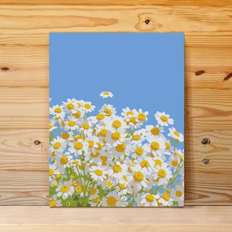 

Large Size DIY Paint By Numbers Cartoon Landscape Art Filling Hand Painting Healing Series with Frame