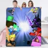 3D GAME R-ROBLOXES Blanket Large Cobija Bed Throw Blankets King Size Thin Wadding Blanket for Winter Plaid Blankets & Throws 2