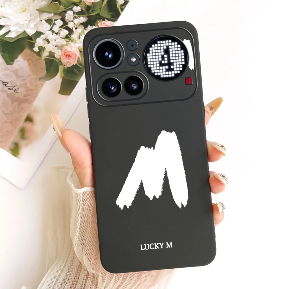 Cute Lucky Letters Fashion Cartoon Painted Cover Case