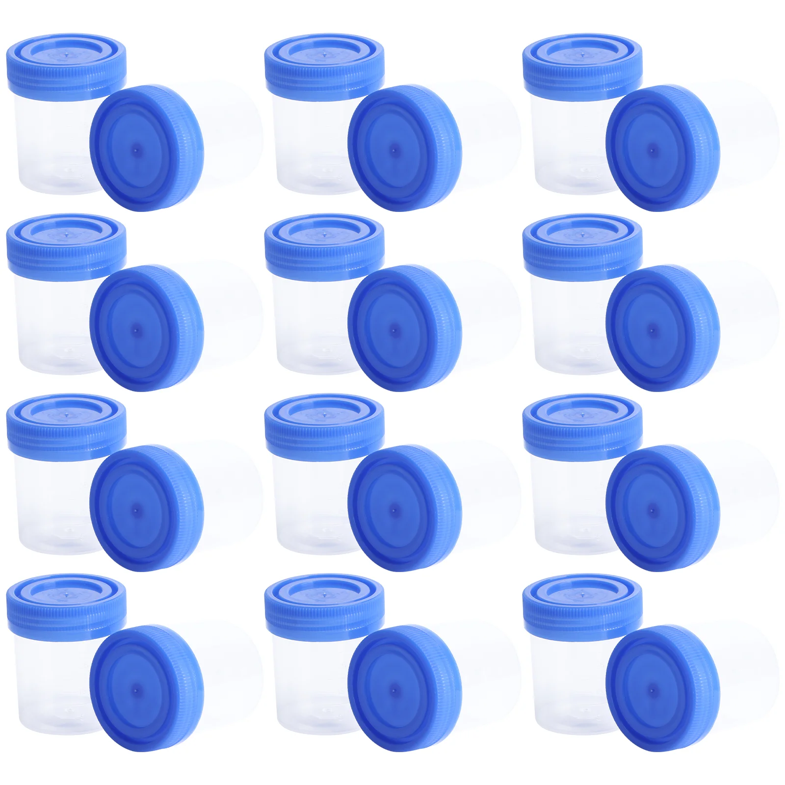 

50PCS Specimen Cups Screw- on Lid For Ovulation Test/ Pregnancy Test/ pH Test Laboratory Use ( )