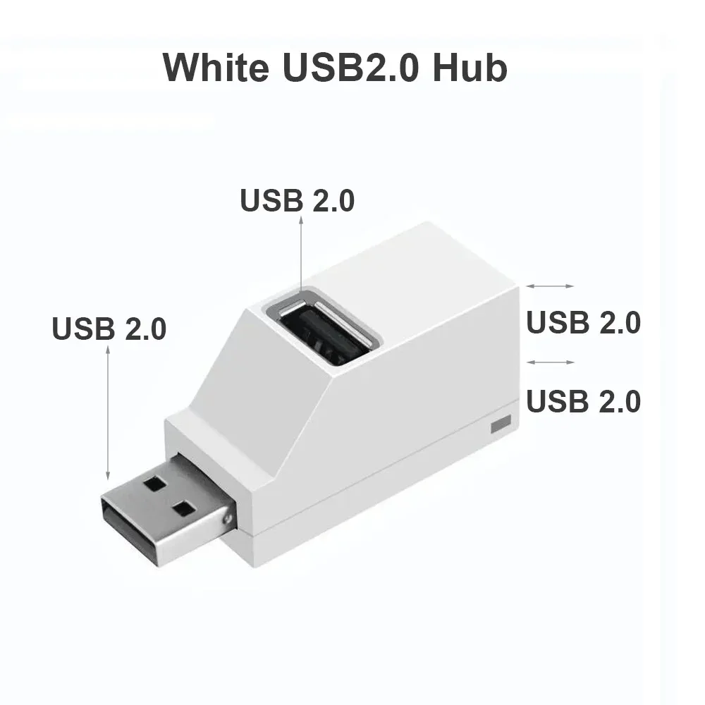 USB 3.0 HUB Adapter Mini USB 2.0 HUB Extender 3 Port USB Hub High Speed Data Transfer USB Splitter Docking Station for PC Laptop