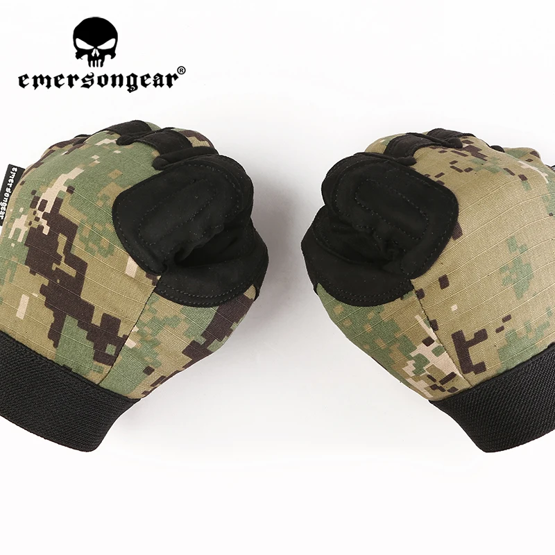 Emersongear Tactical Gloves Lightweight Camouflage Full Finger Duty Handwear Hand Protective Gear Airsoft Combat Hunting AOR2