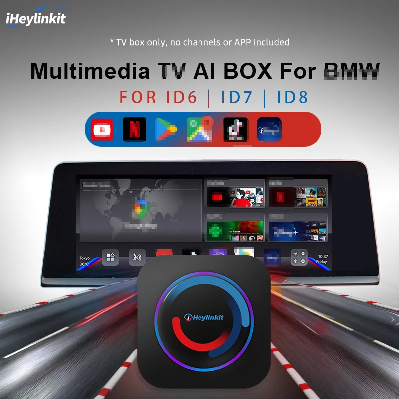 

iHeylinkit Multimedia Android Ai Box for BMW iD6 iD7 iD8 for Netflix Youtube Google Play Store for BMW X4 X5 X6 X7 i3 i4 Upgrade