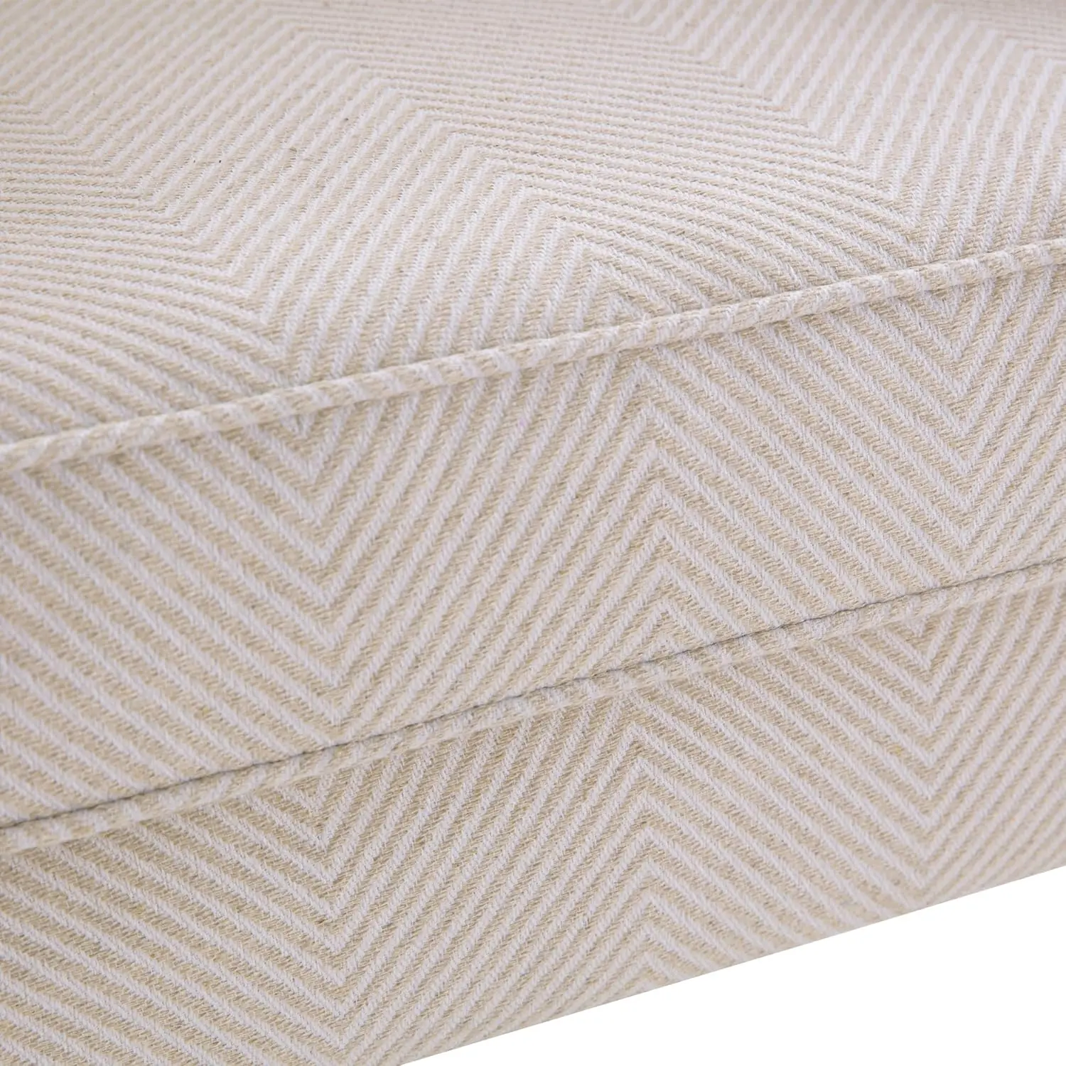 Living Room Chair Upholstered High Back Armchair Retro Printed Wingback Chair in Linen (Navy Blue) (1, Tan with Lines) 3