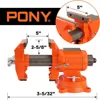 5-inch Jaw Width 5-inch Jaw Opening, 360-Degree Swivel Base with Anvil, Utility Combination Pipe Home Vise for Woodworking 3