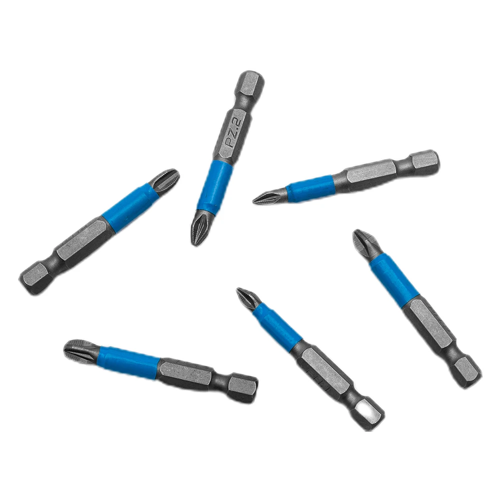 

Набор насадок для отвертки, Нескользящие насадки 50 мм, PH1/PH2/PH3/PZ1/PZ2/PZ3, 6 шт.