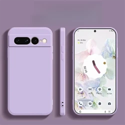 Enhanced Liquid Silicone Magnetic Phone Case - Solid Color Matte TPU Cover - Google Pixel 8 Pro (PURPLE)