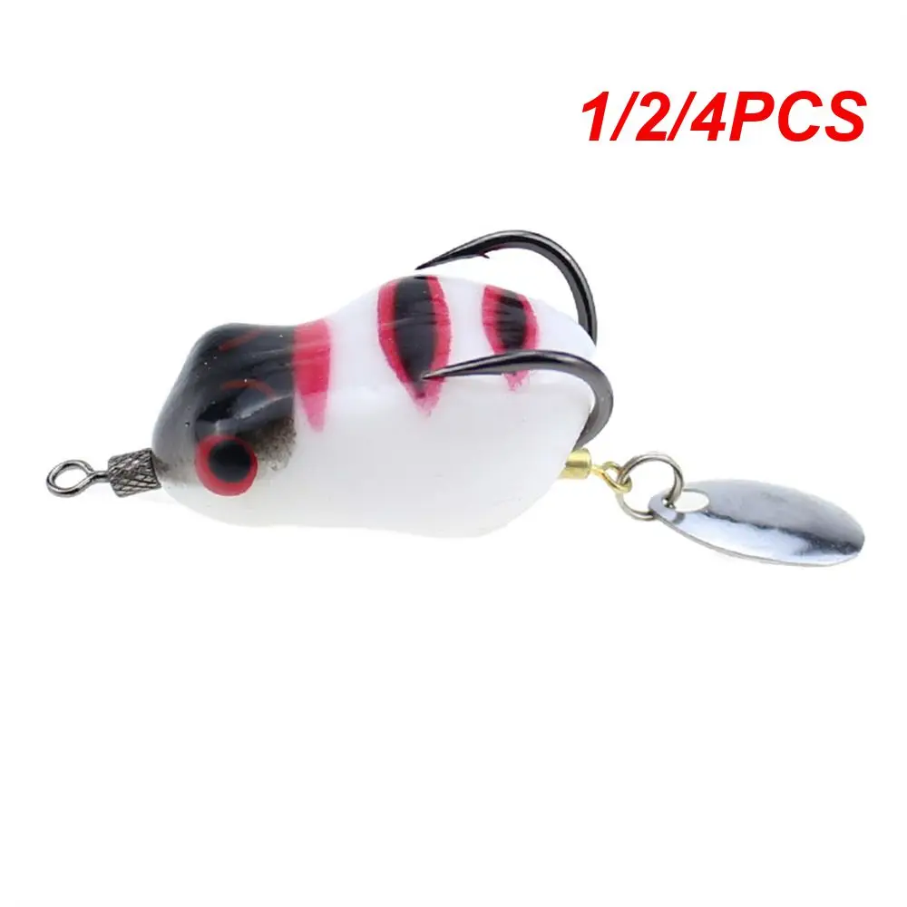 

1/2/4PCS Luya Bait High Quality Thai Style Thunderfrog Hollow Thunderfrog Fishing Tools Luya Fake Bait Mini Blood Slot Hook