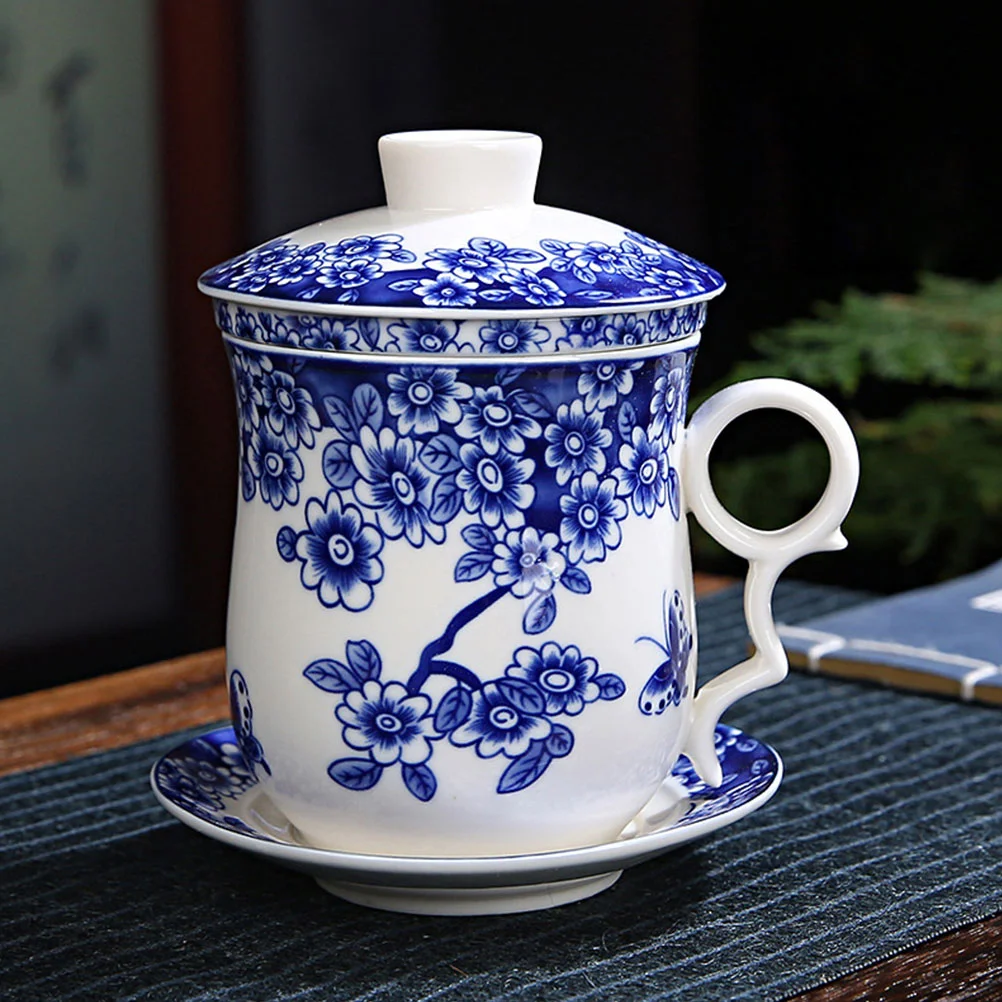 

Blue and White Porcelain Tea Set Chinese Tasting Cup Coffee Household Water Vintage Cups