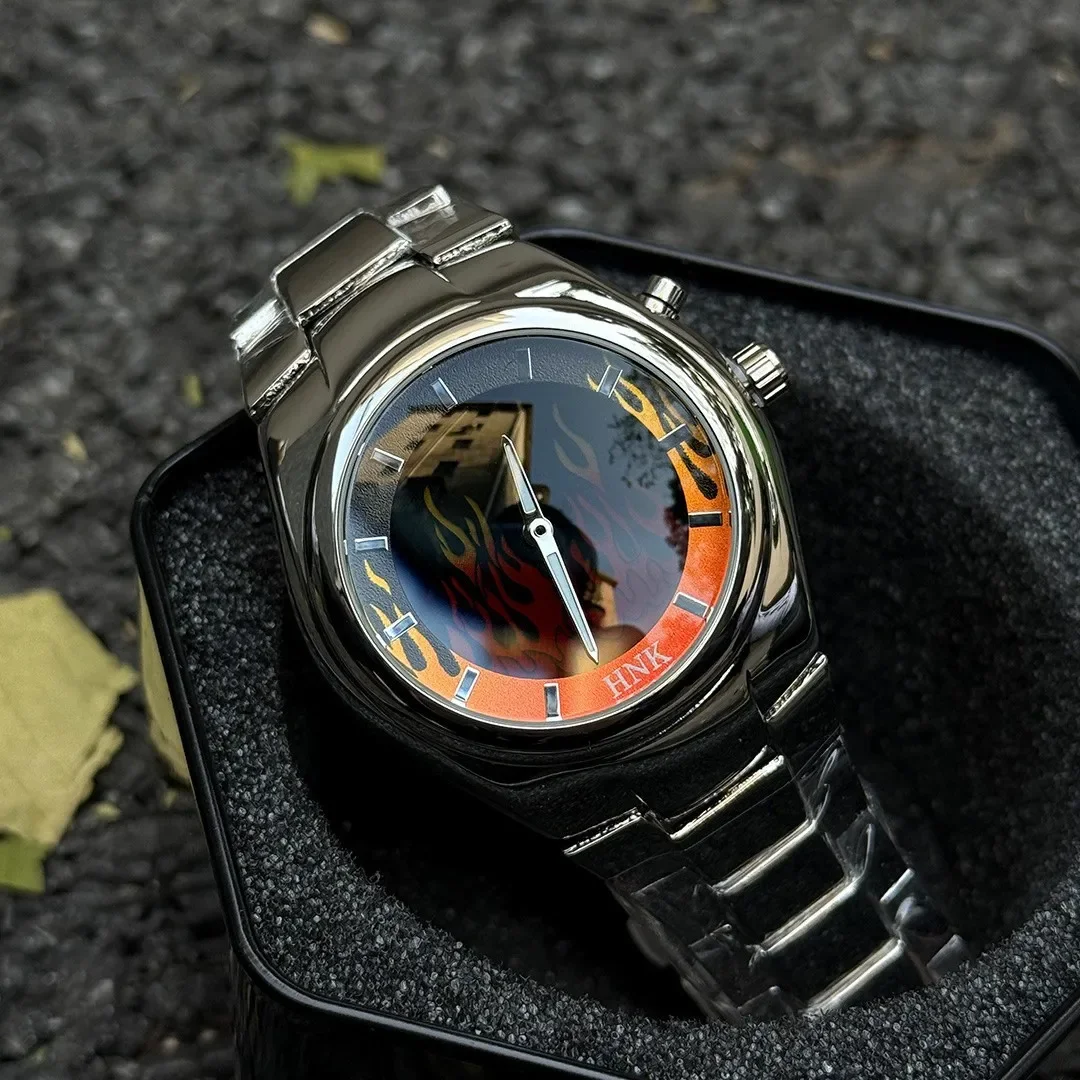 Y2k Quartz Watch Men's Blue Red Dynamic Men Watches Classic