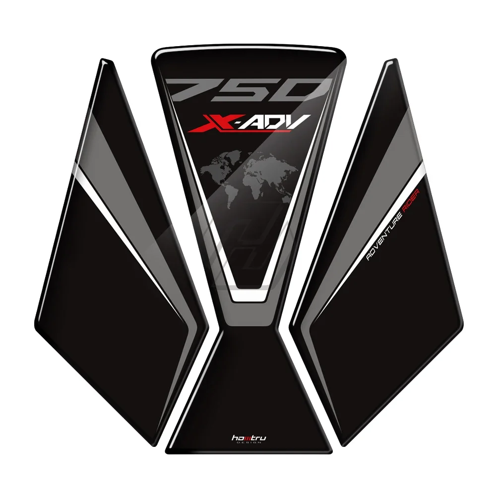 For Honda Scooter X-ADV Xadv 750 Tank Pad Protection Sticker 3D Resin Prevent Scratc Decal