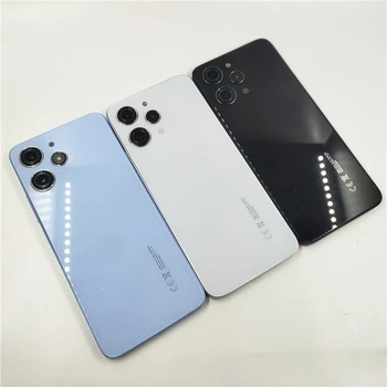Custodia del telefono per Xiaomi Redmi 12 4G telaio centrale + custodia posteriore batteria con parti di riparazione dell'obiettivo della fotocamera