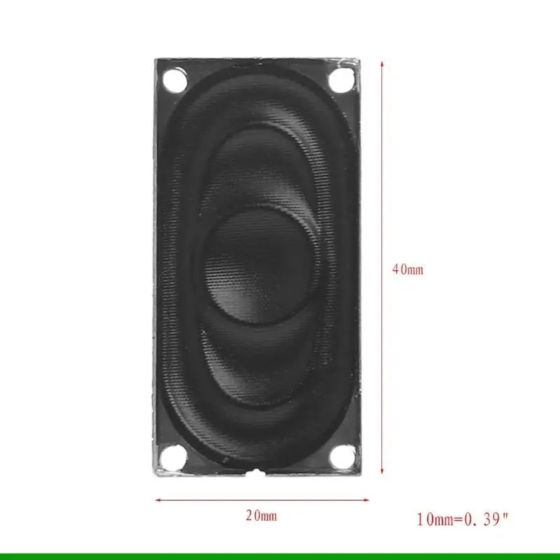 U55C DIY 미니 오디오 직사각형 스피커 수리 부품 DIY 스피커 설치가 용이함