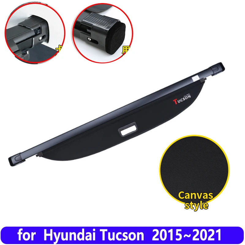 Für Hyundai Tucson 2015 Zubehör tl 2021 ~ Auto Heck Kofferraum Vorhang  Abdeckung Gepäckträger Trennwand Schutz Dekoration Zubehör - AliExpress