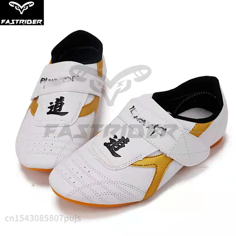 Taekwondo Shoes for Men and Women Martial Arts Training Anti Slip Cowhide Sole Shoes Comfortable Breathable Kung Fu