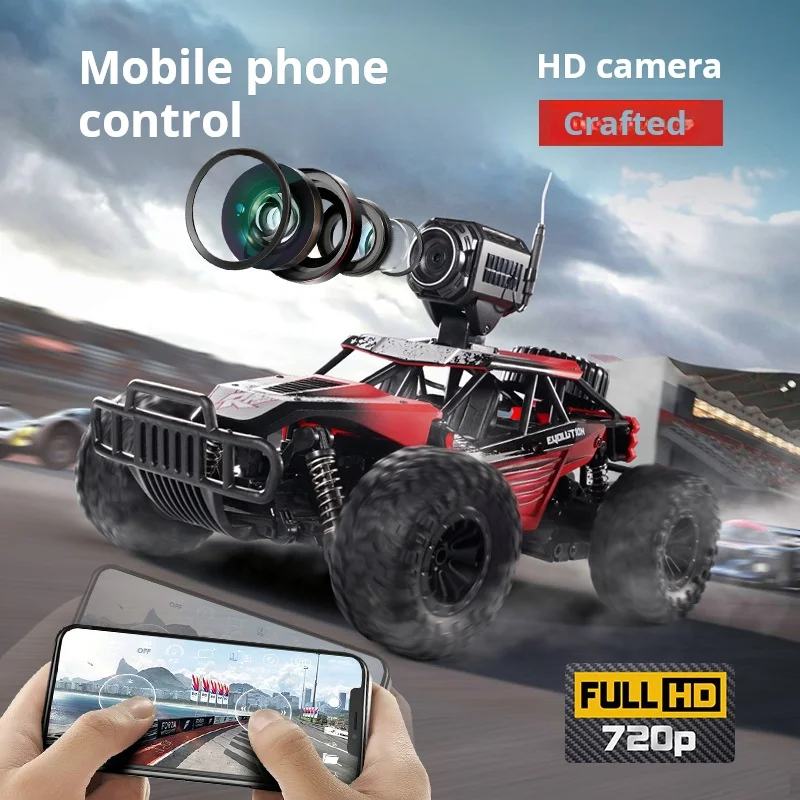 

Four-way RC vehicle off-road vehicle high-speed mobile phone control real-time WIFI image transmission 200W camera remote-contro