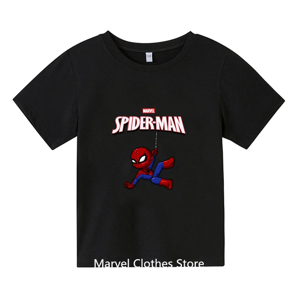 

2 3 4 5 6 7 8 9 Year Boys Spiderman Tshirt Kids Clothes Boys T-shirt Girls Clothes Boys Kids T-shirt Fashion Tops