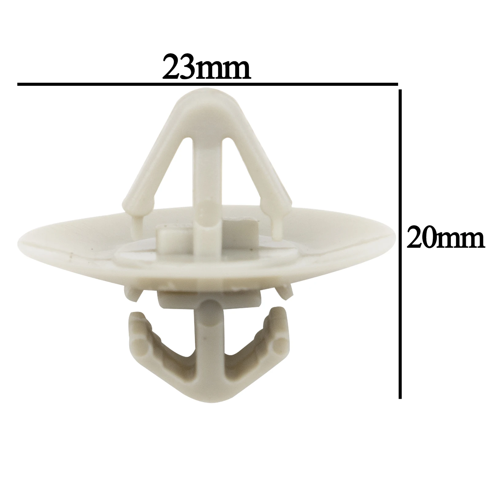 100 Clips De Fixation Pare-chocs Gris - Compatible Renault Trafic, Master, Kangoo & Autres